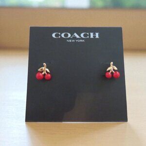 COACH - Cherry Stud Earrings, Super Cute!  NWT